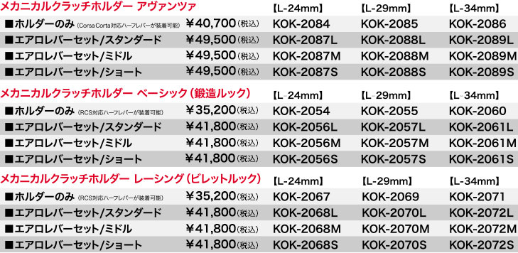 価格表